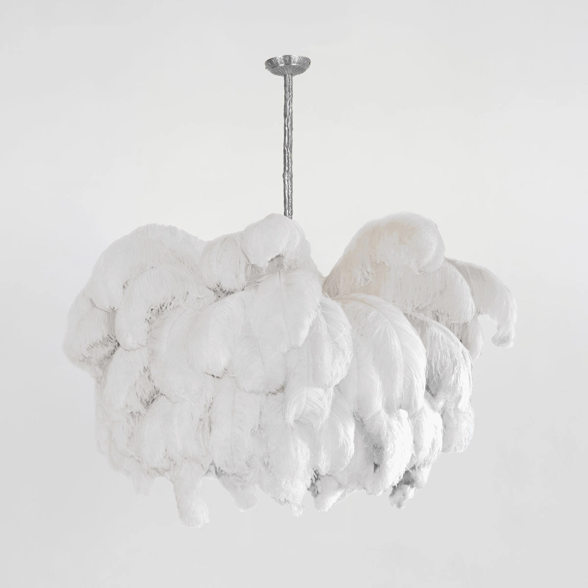 Ostrich Feather Chandelier