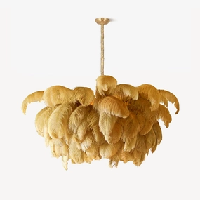 Ostrich Feather Chandelierrustic chandelier,bedroom chandelier 