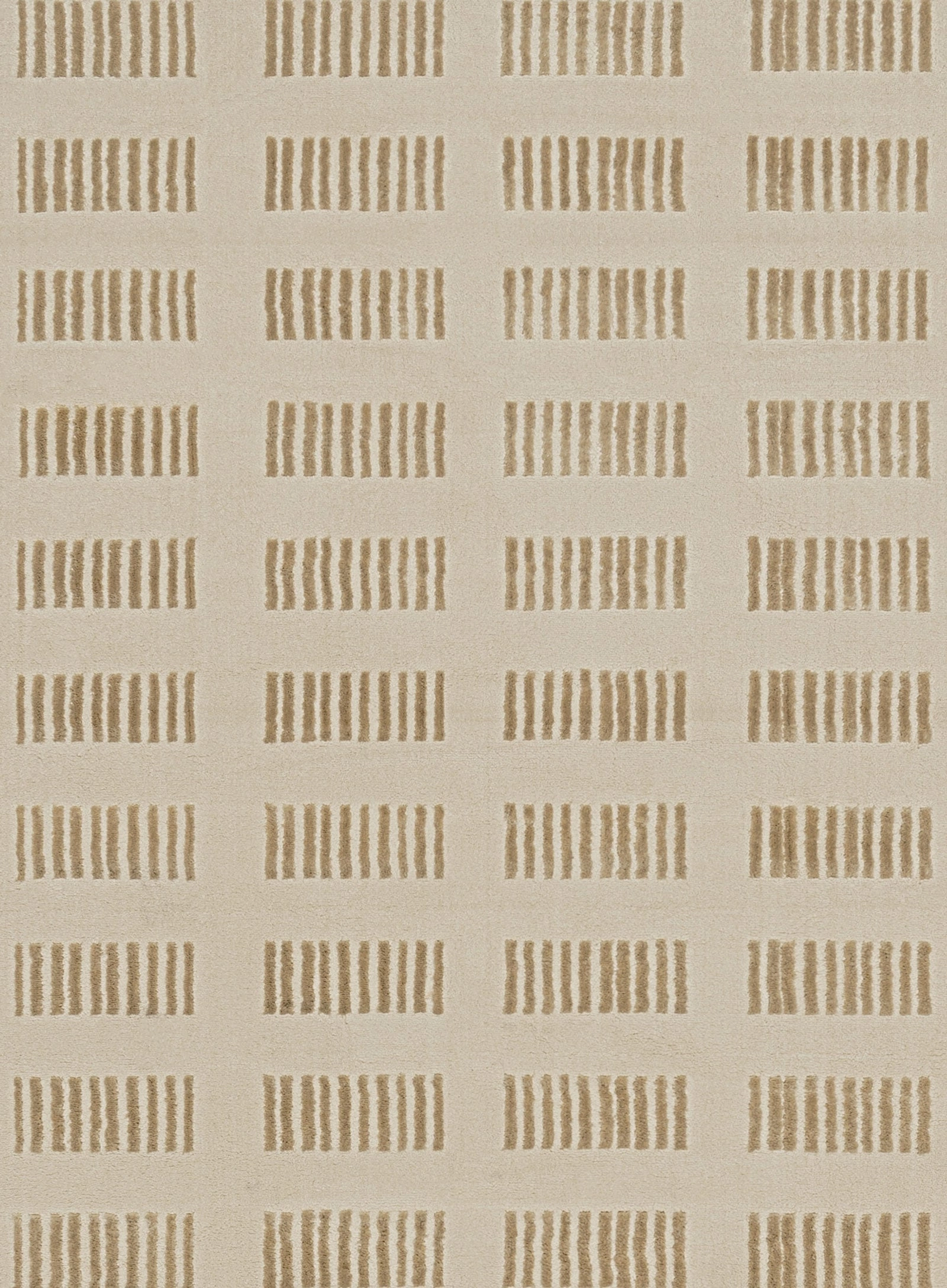 Ouargia Textured Geometric Neutral Washable Rug