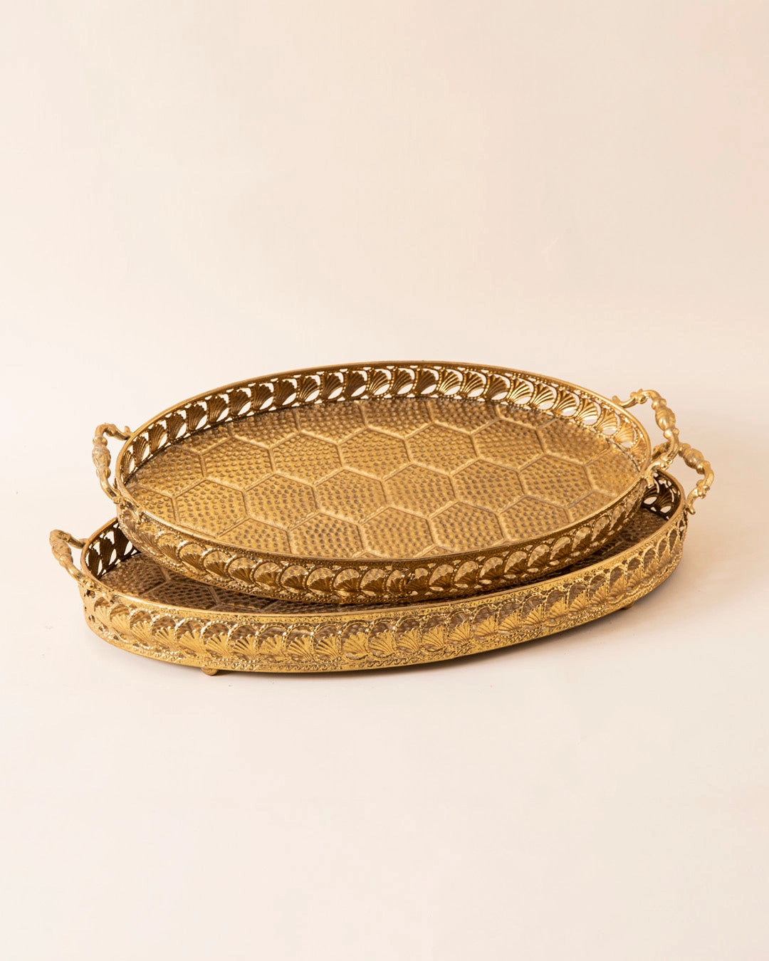 Oval Honeycomb Serving Tray - Small