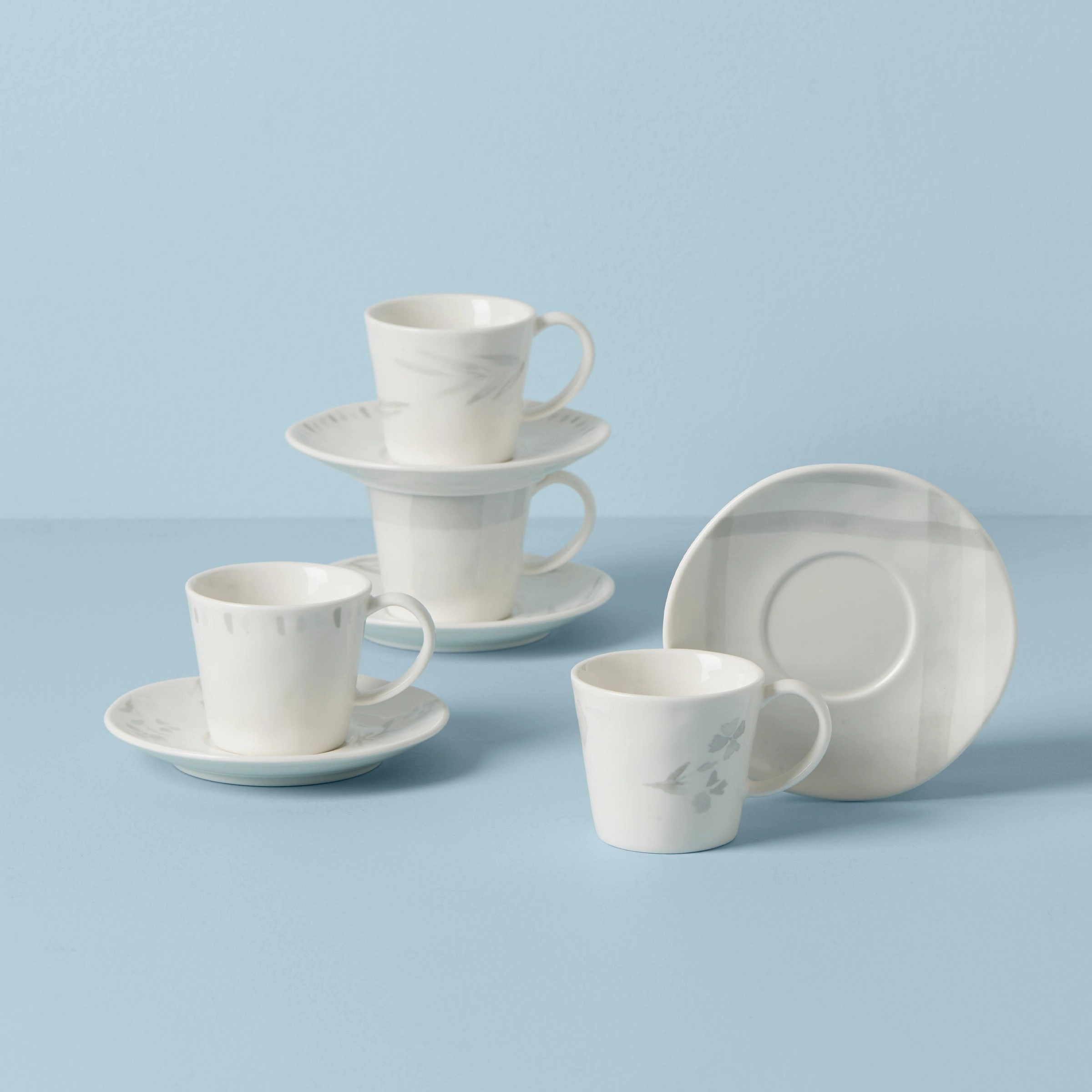 Oyster Bay 8-Piece Espresso Cup & Saucer Setmodern kitchen decor ,kitchen dinner set ,dinnerware 