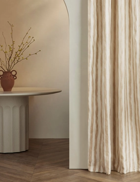 Painterly Stripe Linen Curtain Panel by Sarah Sherman Samuelhome decor ,wall decor 