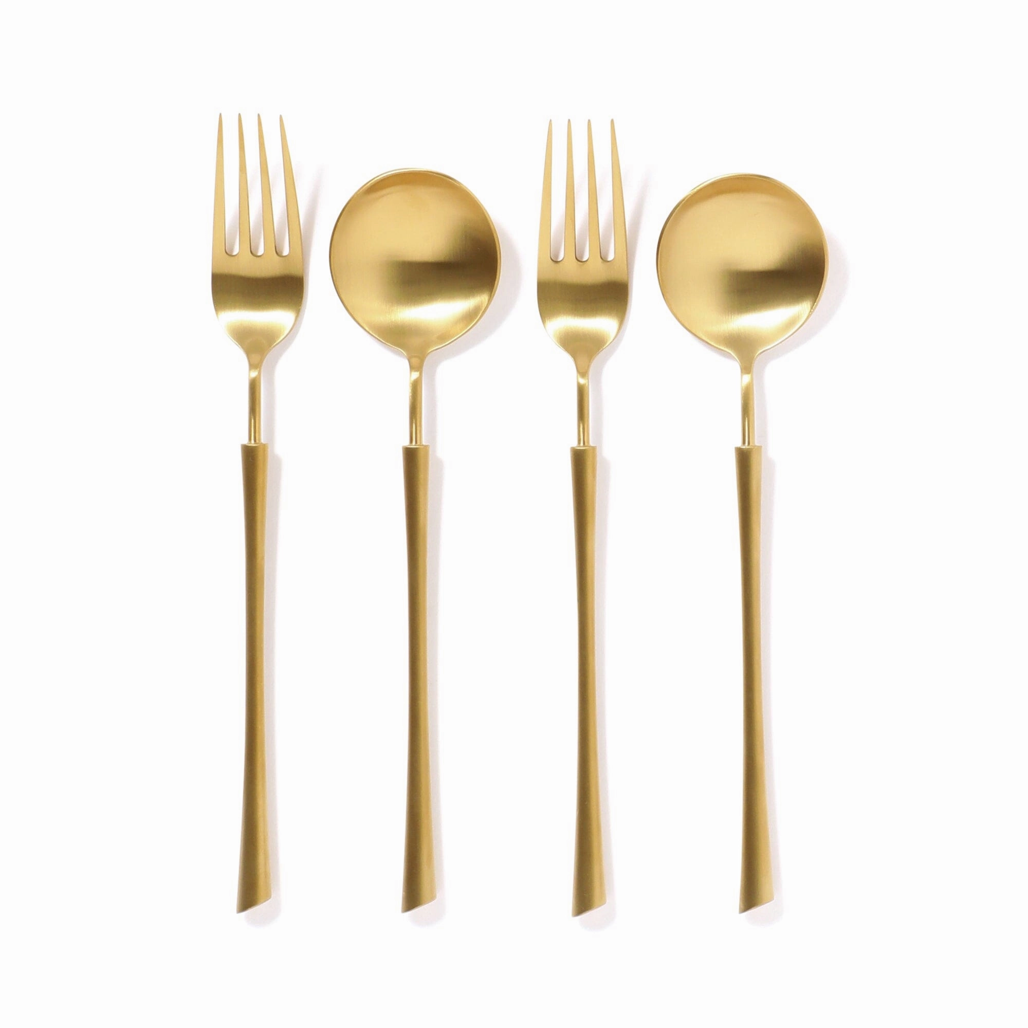 Pair Cutlery 4 Piece Dinner Set  Goldboho style dinner plates for special occasions 