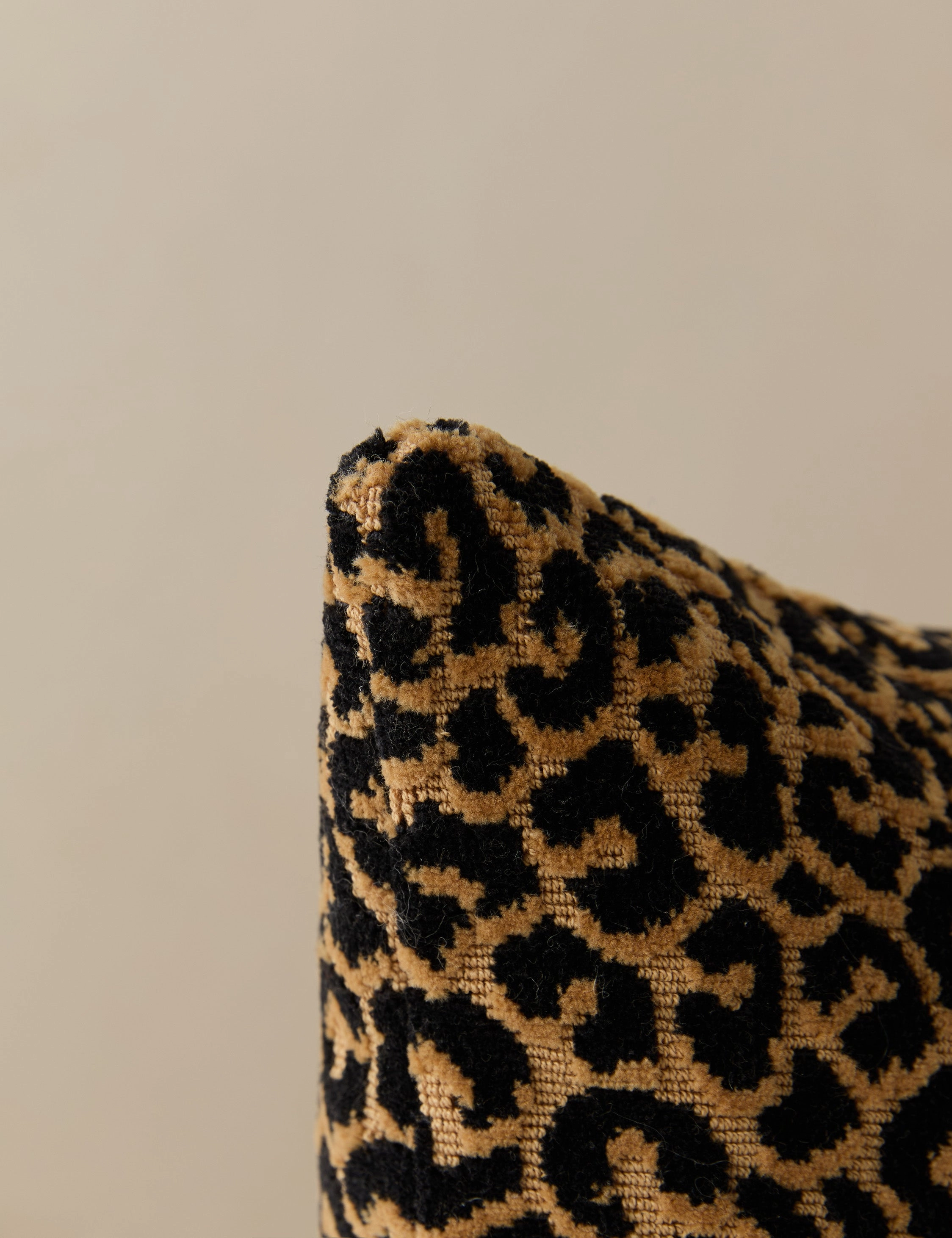 Panthera Velvet Lumbar Pillow by Scalamandre