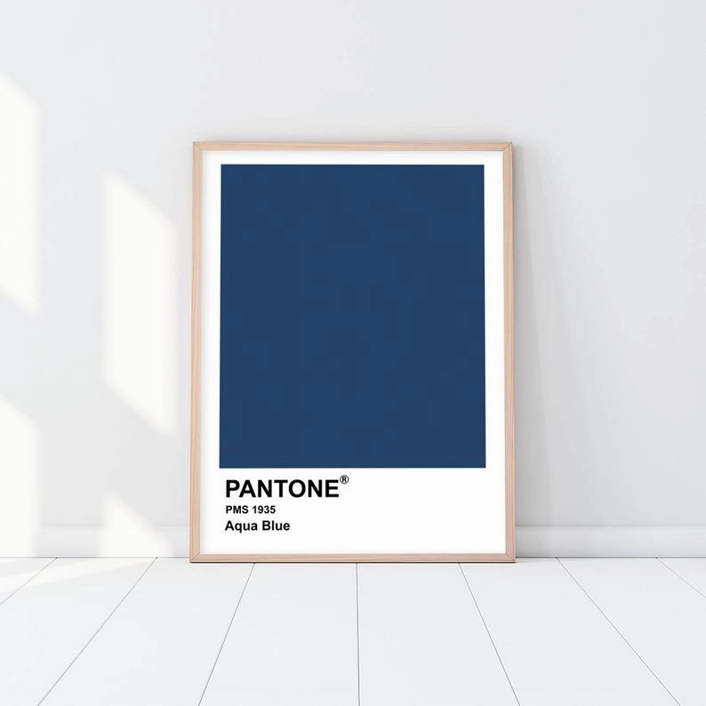 Pantone - Aqua Bluenordic style wall decor