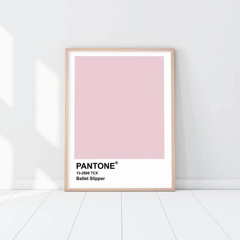 Pantone - Ballet Slippernordic style wall decor