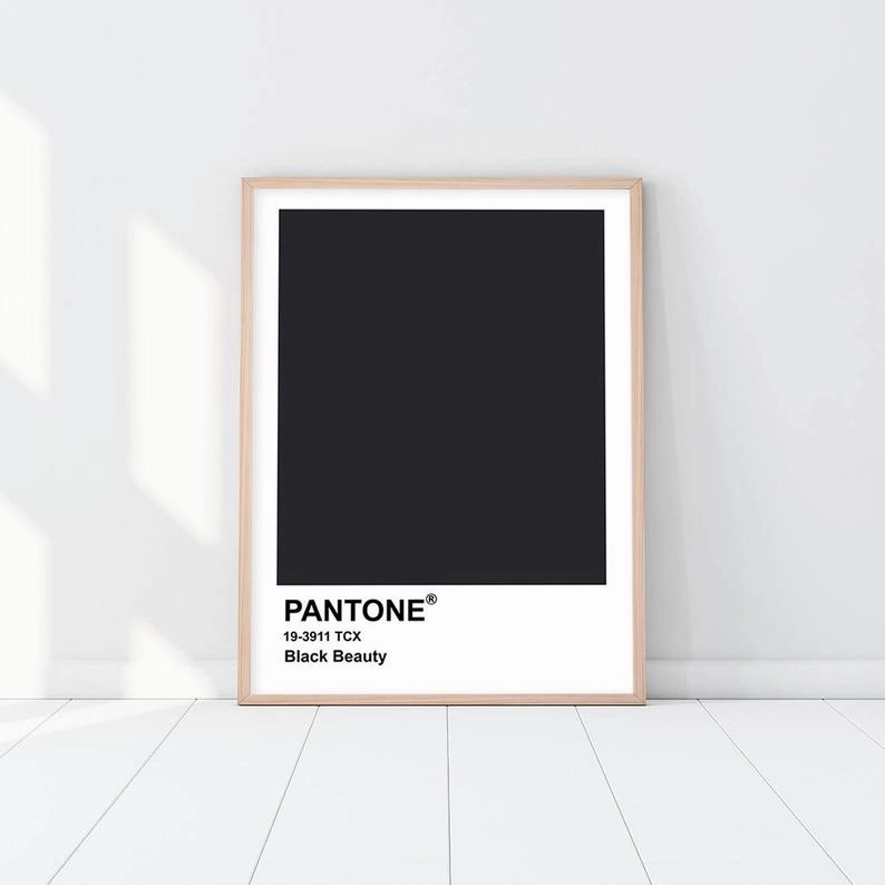Pantone - Black Beautynordic style wall decor