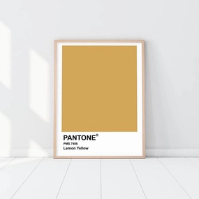 Pantone - Lemon Yellownordic style wall decor