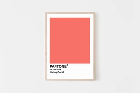 Pantone - Living Coralnordic style wall decor