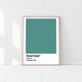 Pantone - Poolside Tealnordic style wall decor