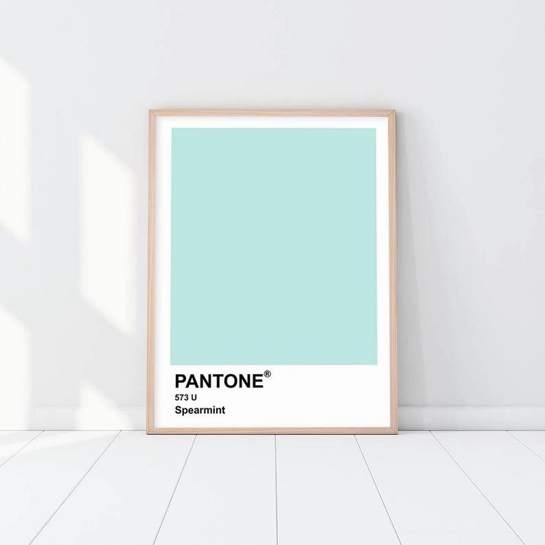 Pantone - Spearmintnordic style wall decor