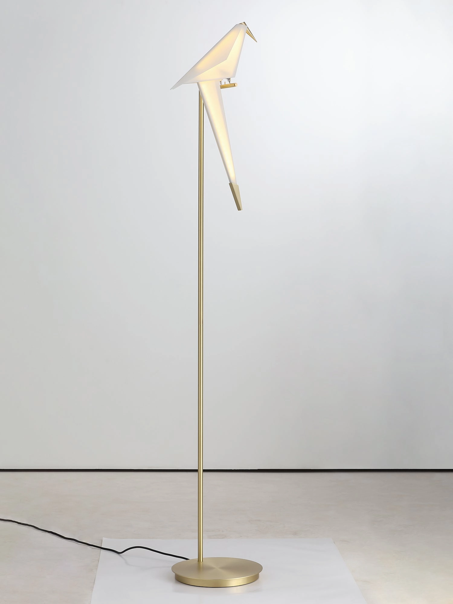 Paper Crane Bird Floor Lamp