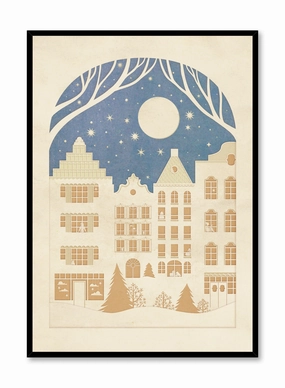 Papercut Winter in the City, Posterpop culture themed posters