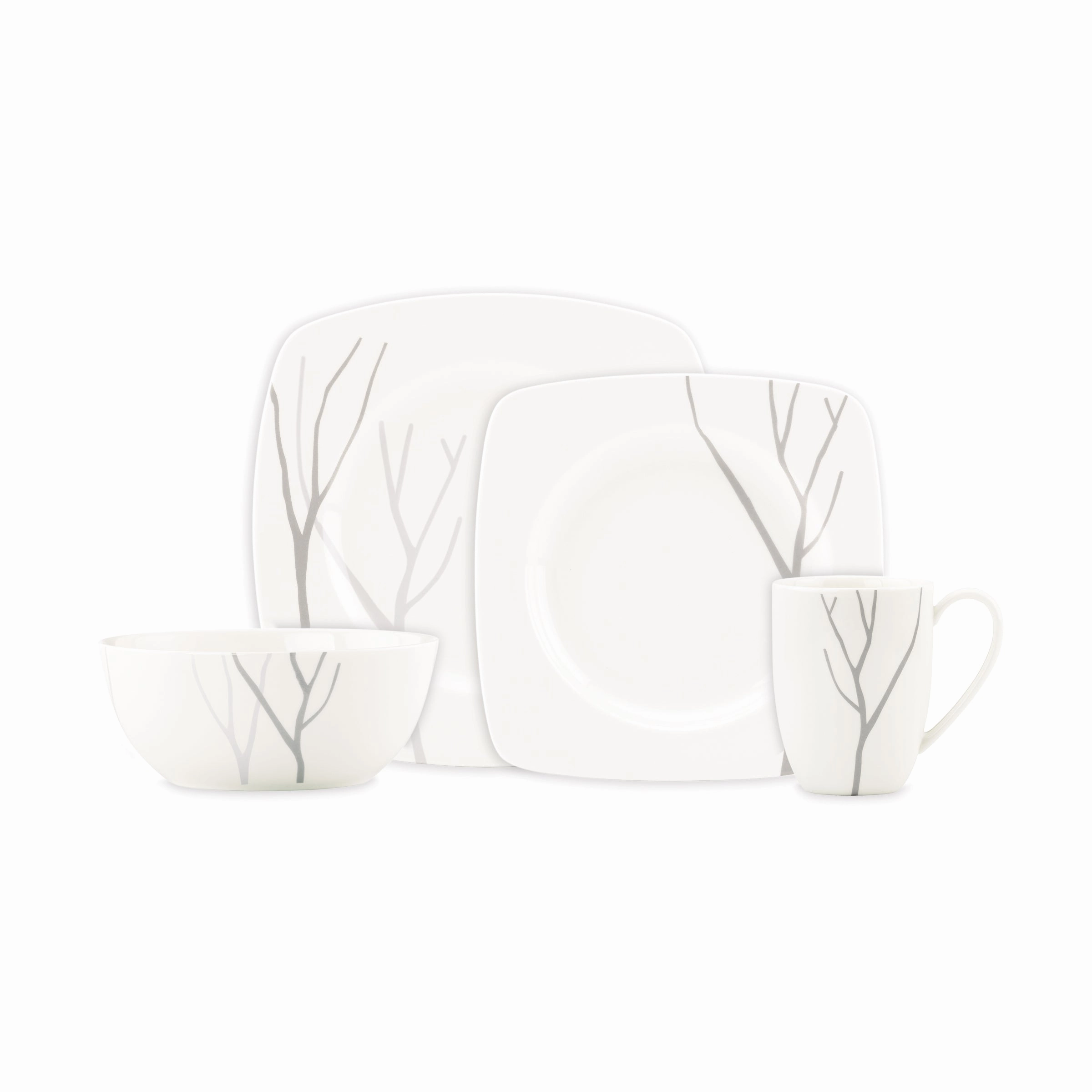 Park City Square 4-Piece Place Settingmodern kitchen decor ,kitchen dinner set ,dinnerware 