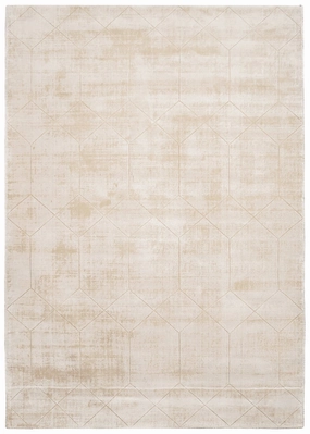 Parker Beige and Ivory Geometric Viscose Rugmodern color block patchwork rug