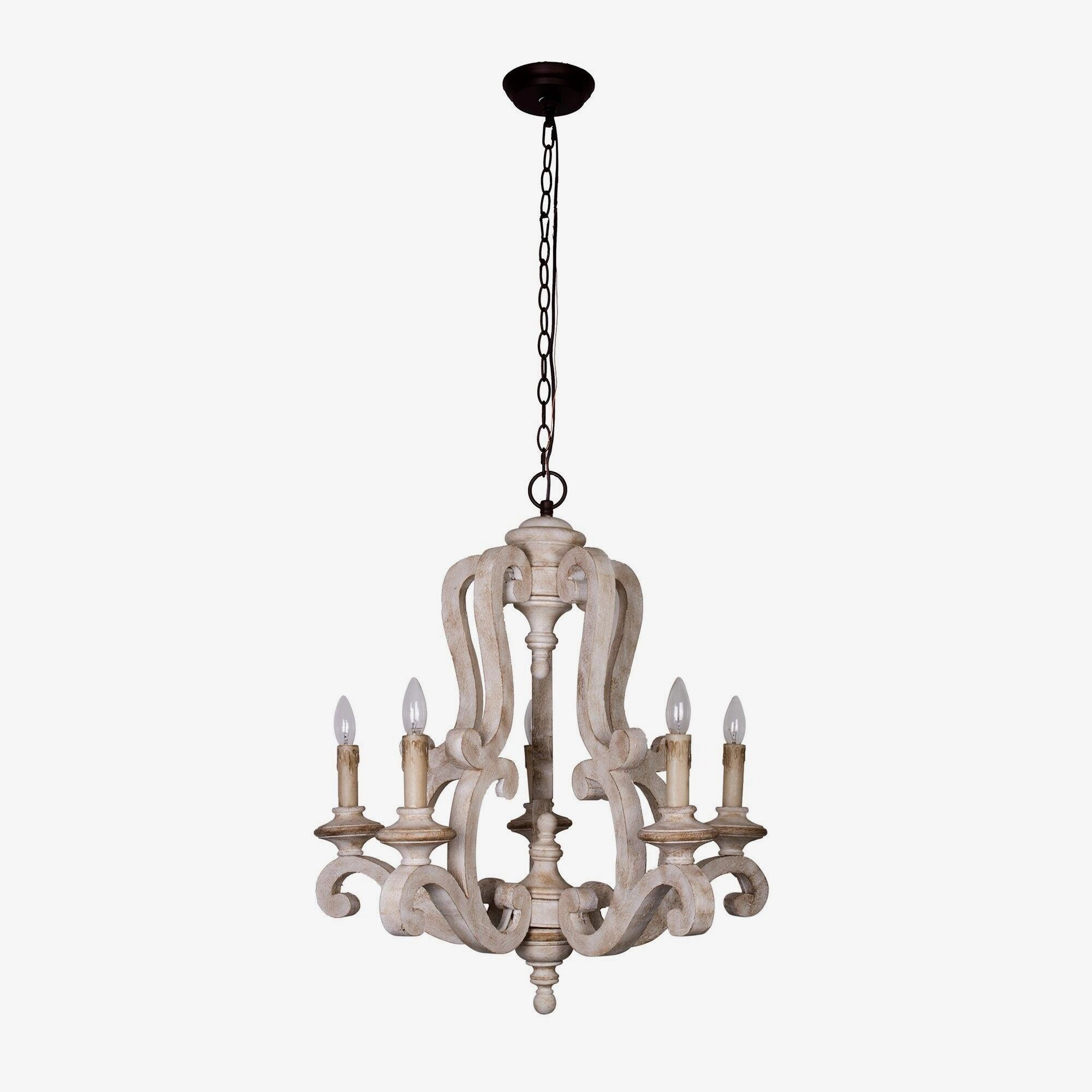 Parrotuncle Wooden Candle Chandelier