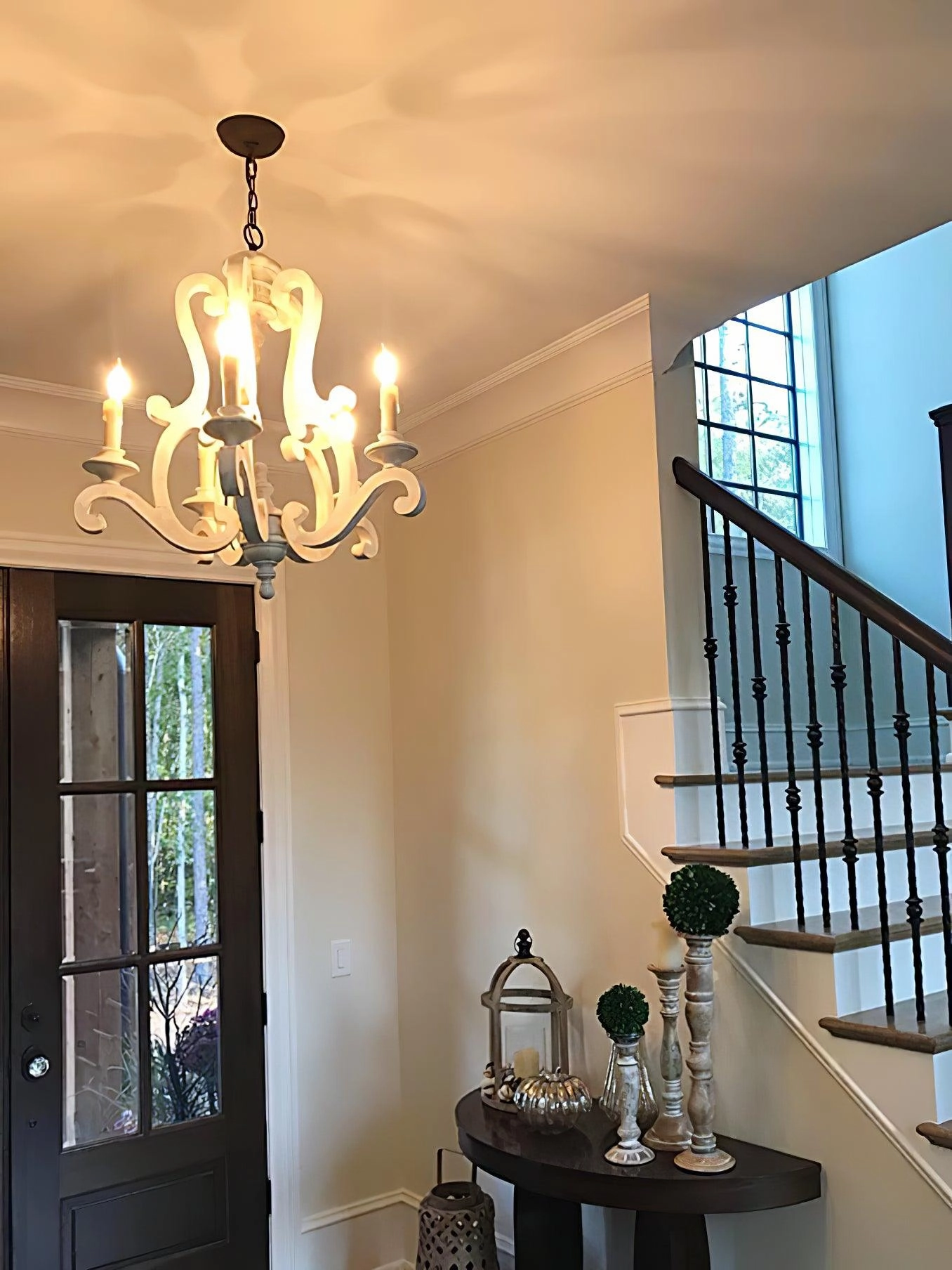 Parrotuncle Wooden Candle Chandelier