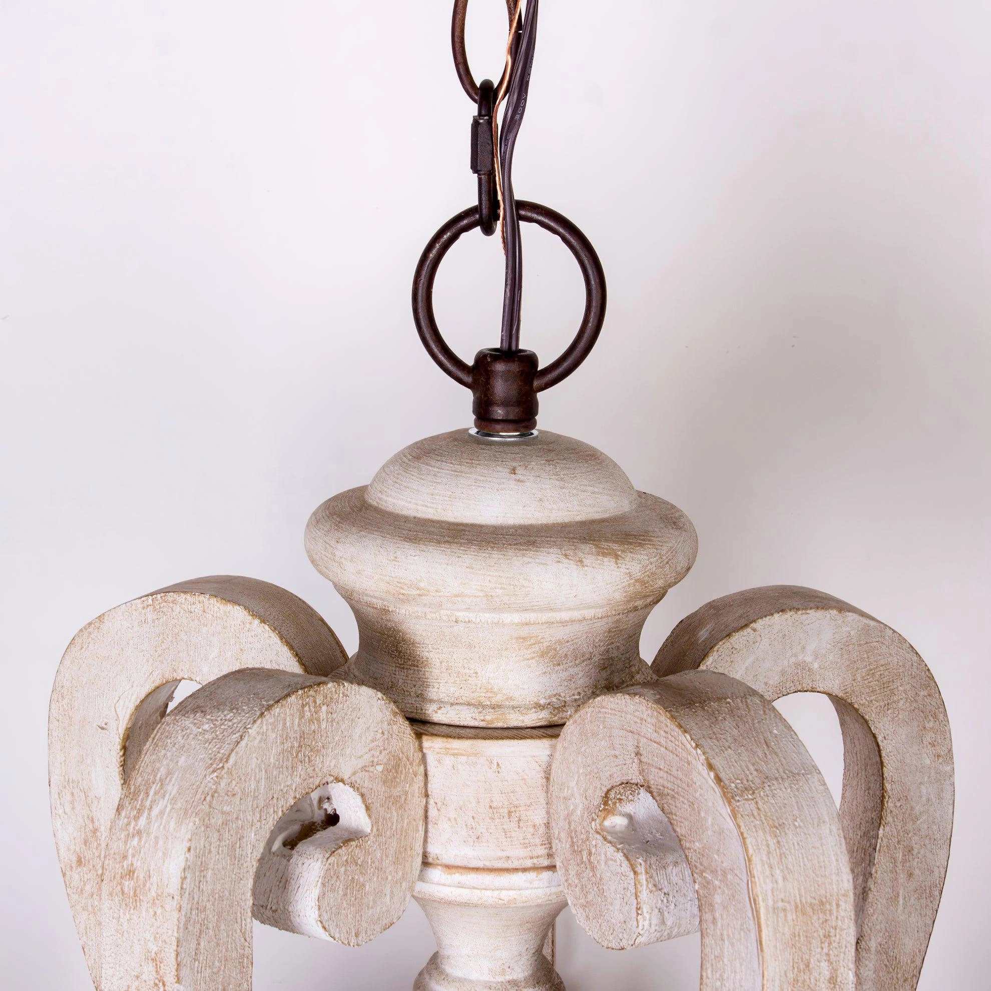 Parrotuncle Wooden Candle Chandelier
