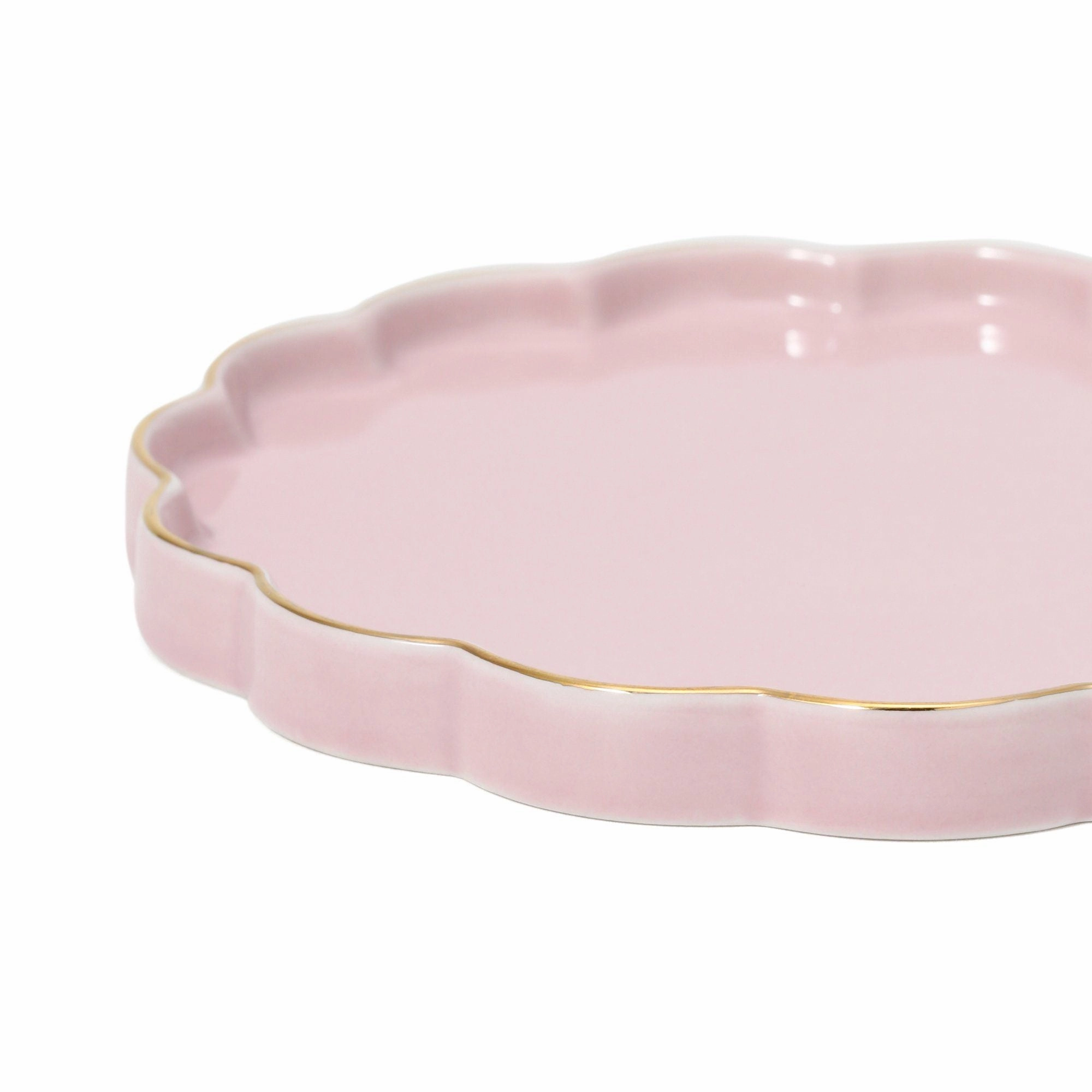 Pastel Scallop Plate Small Pink