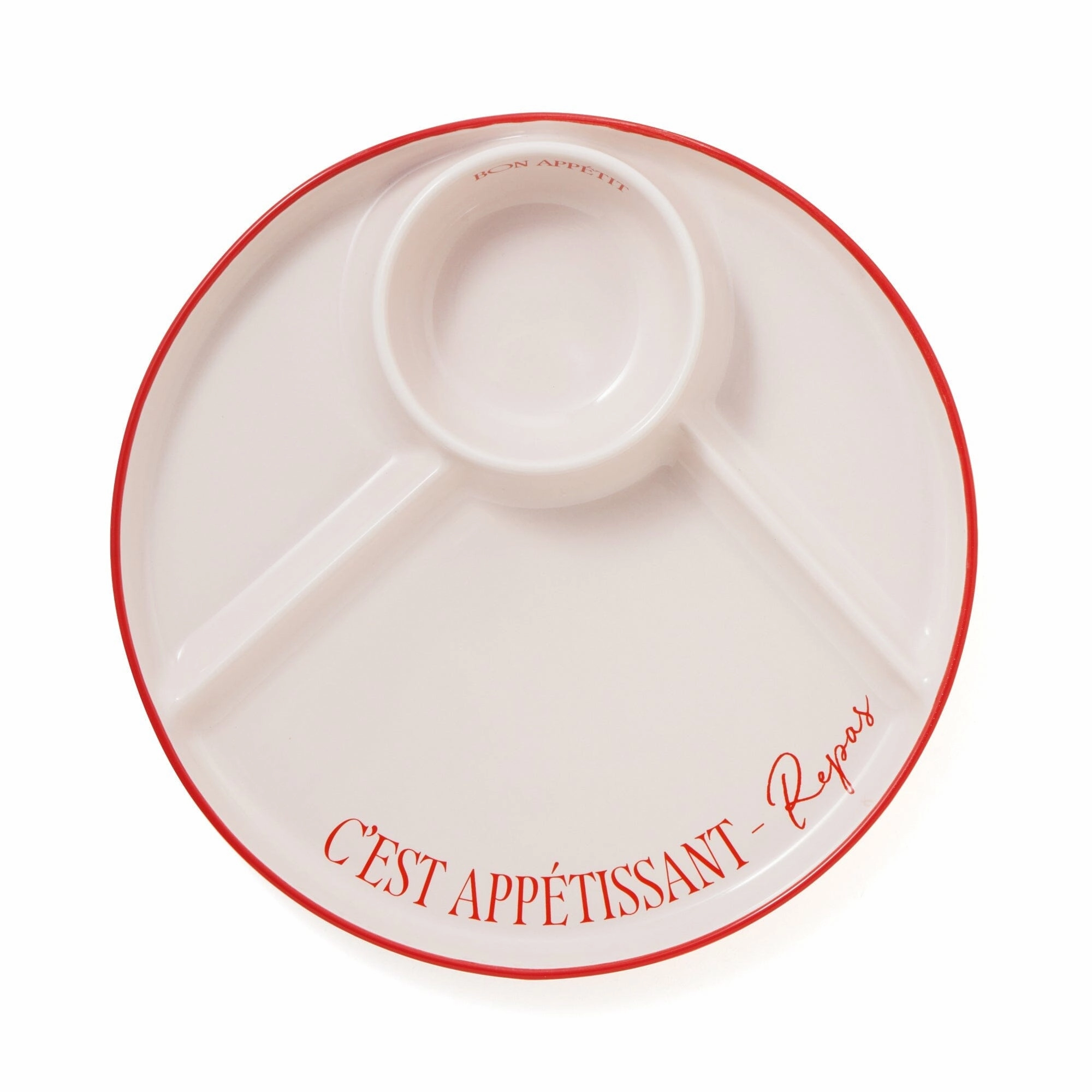 Pastemon Separate Plate Pinkhand-painted ceramic bowl