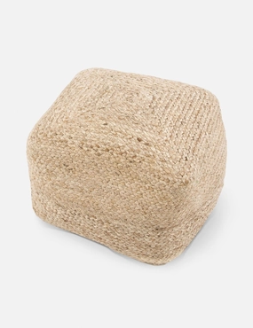 Patan Square Pouf, Naturalbedding sets ,throw blankets 
