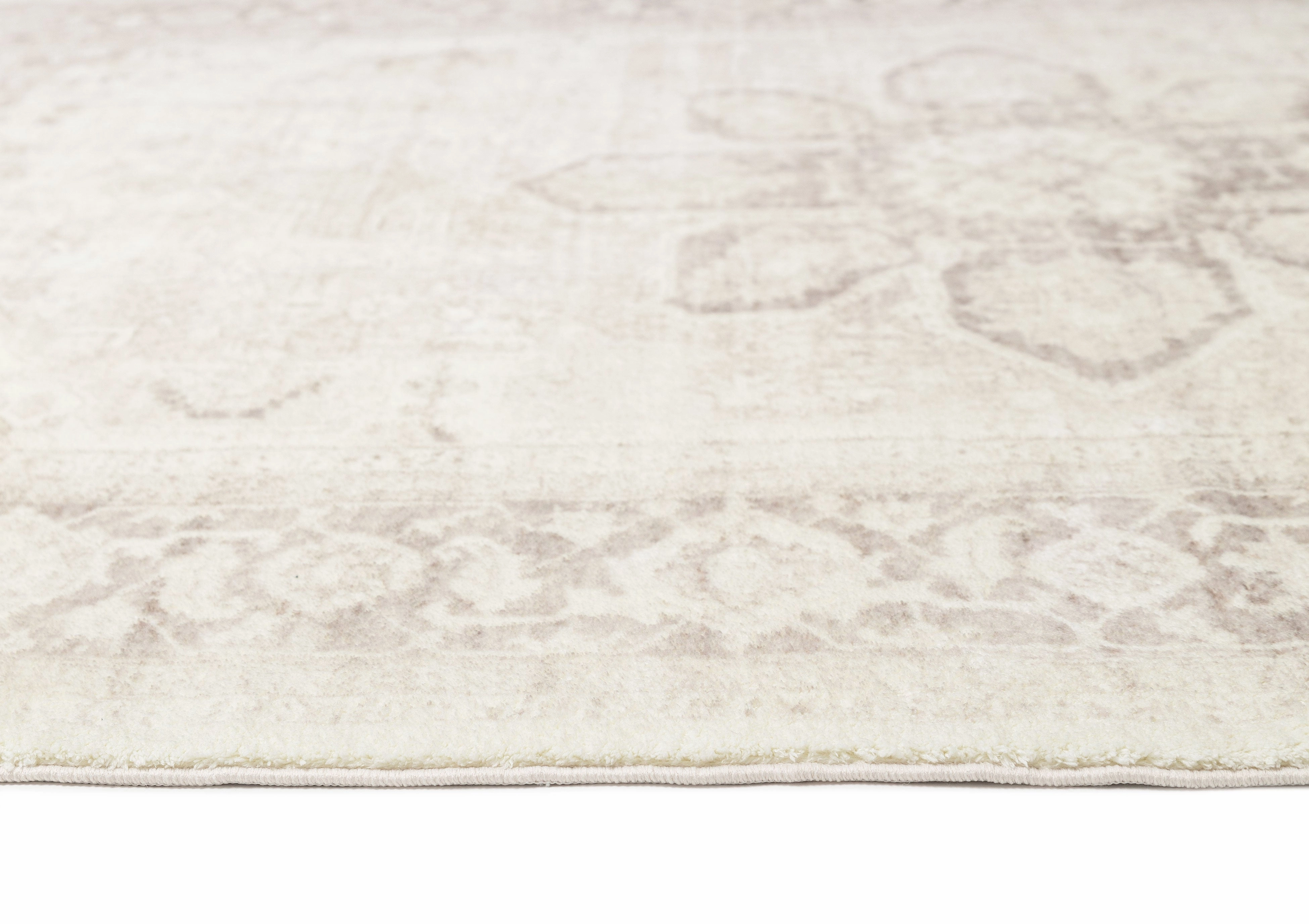 Patina Cream and Beige Distressed Washable Rug *NO RETURNS UNLESS FAULTY