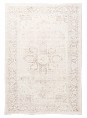 Patina Cream and Beige Distressed Washable Rug *NO RETURNS UNLESS FAULTYmodern color block patchwork rug