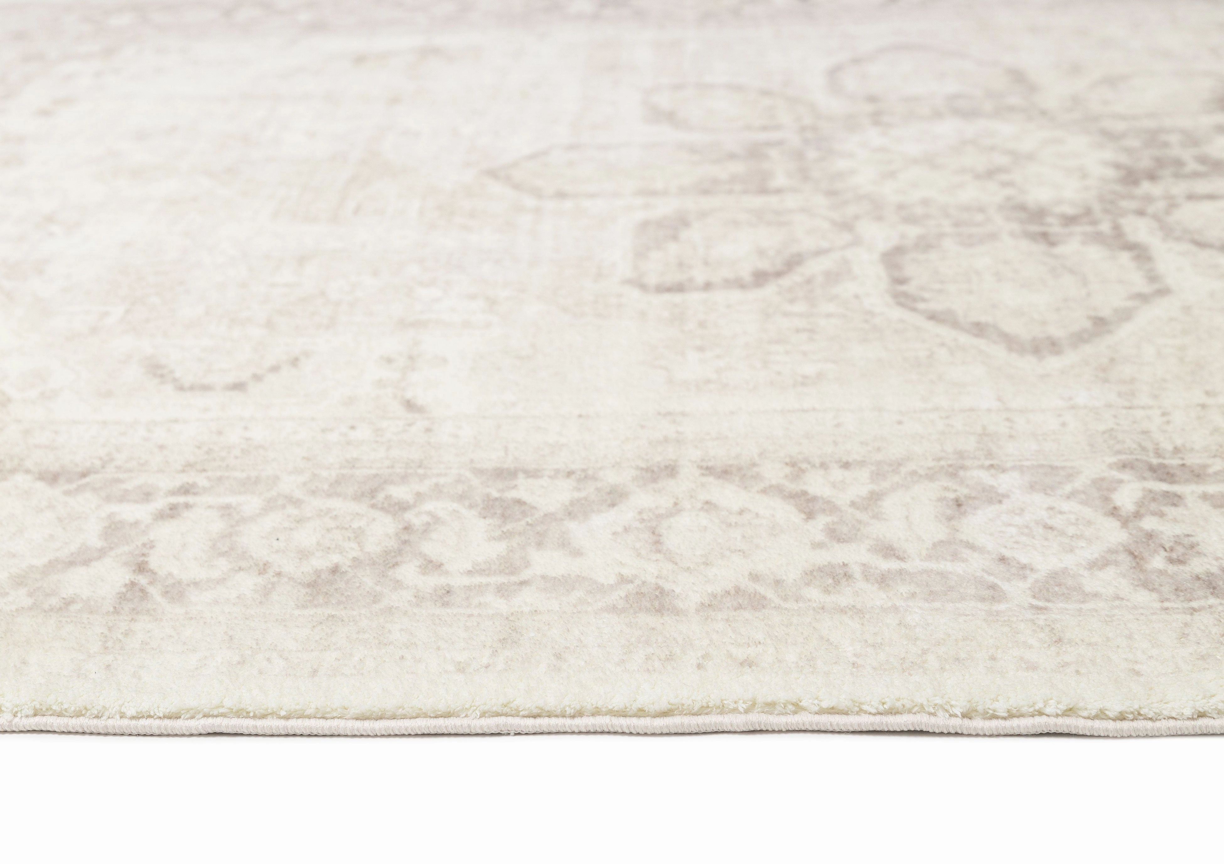 Patina Cream and Beige Distressed Washable Rug *NO RETURNS UNLESS FAULTY