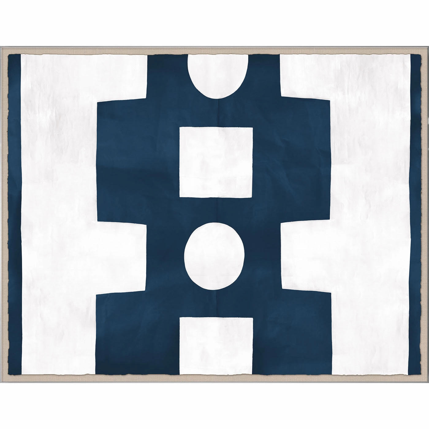 Paule Marrot, Blue and White Abstractnordic style wall decor