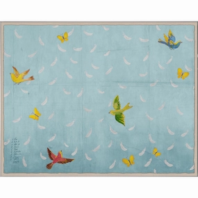 Paule Marrot, Blue Feathersnordic style wall decor