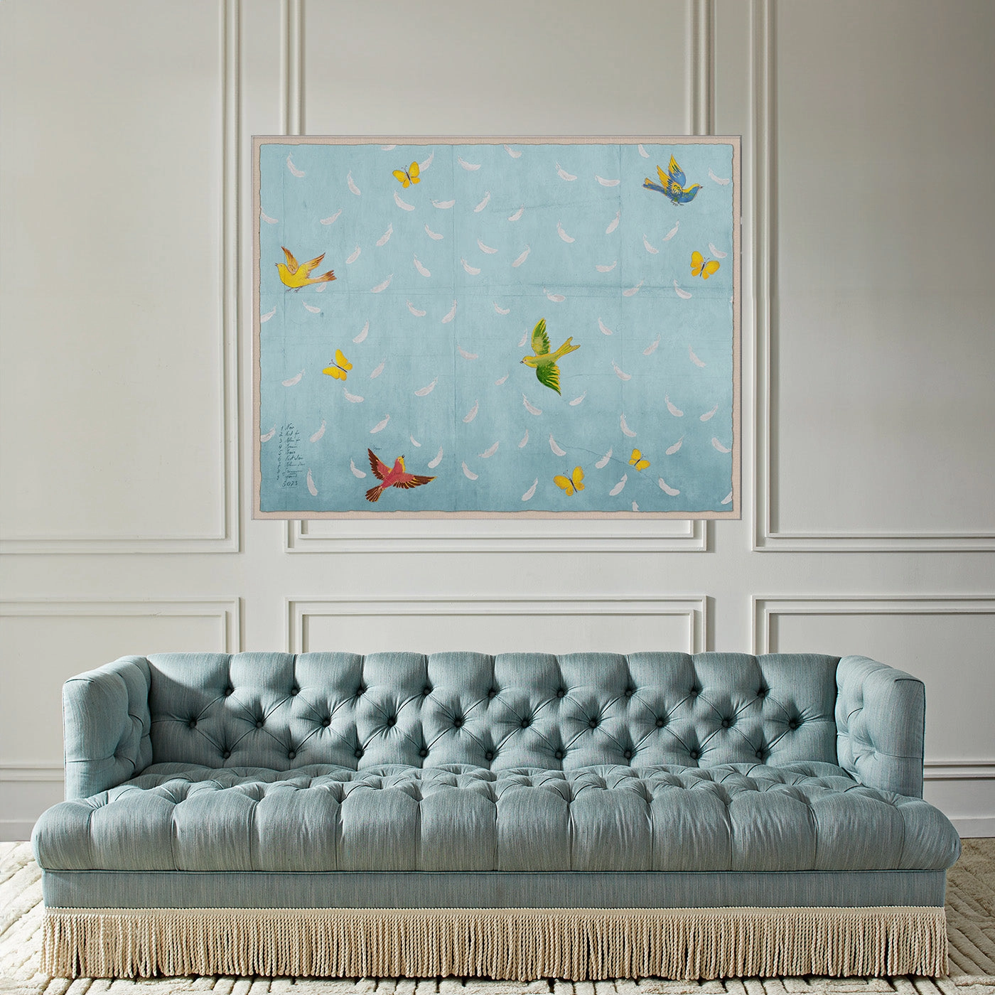 Paule Marrot, Blue Feathers