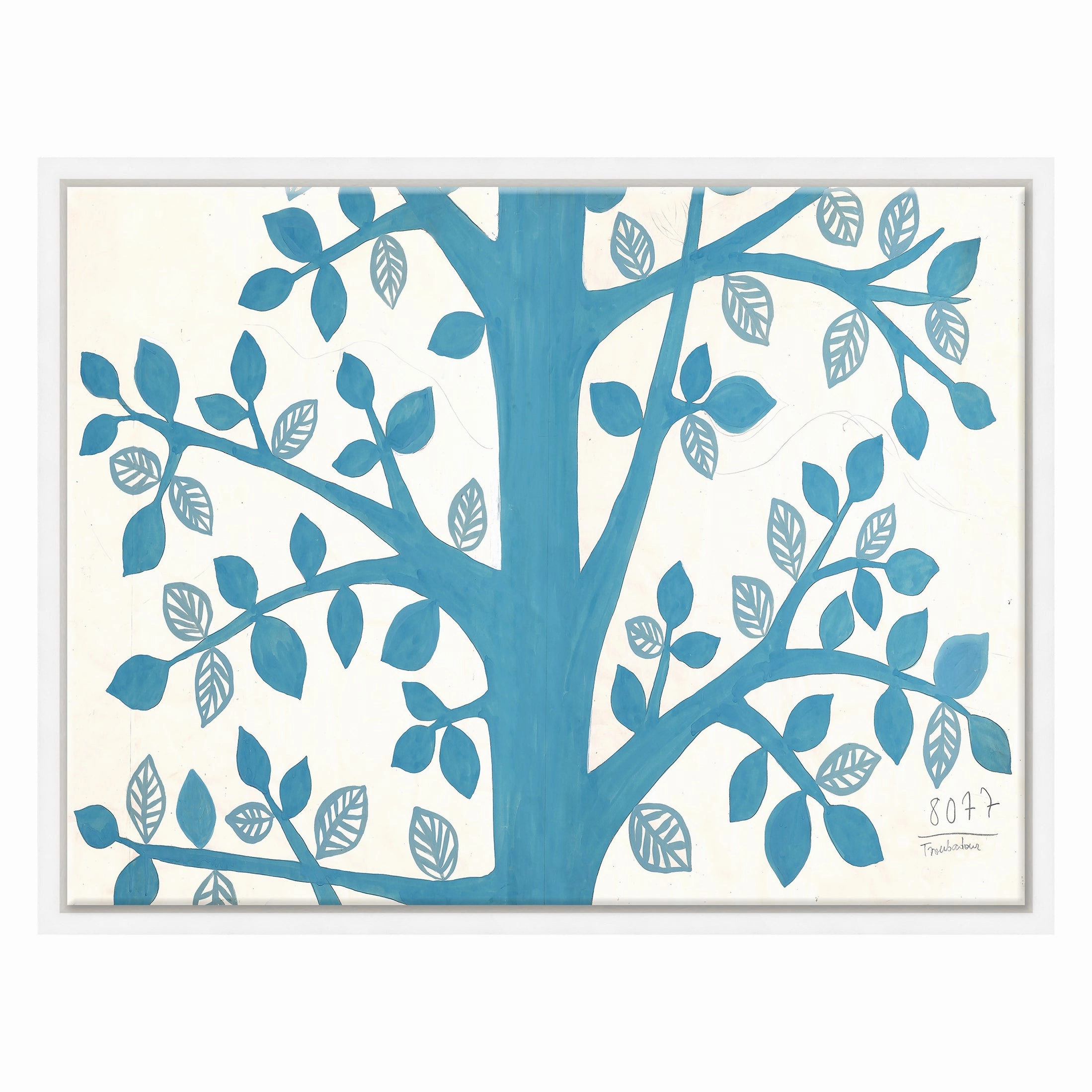 Paule Marrot, Blue Tree (Var. 1)nordic style wall decor