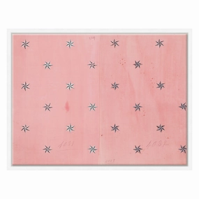 Paule Marrot, Etoile, Pink (Var. 3)nordic style wall decor