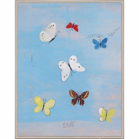 Paule Marrot, Flying Butterfliesnordic style wall decor