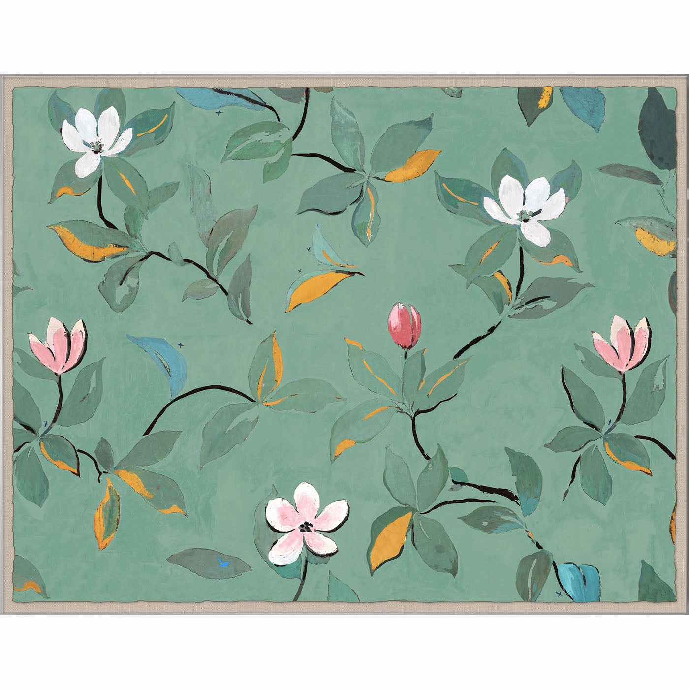 Paule Marrot, Green Magnoliasnordic style wall decor