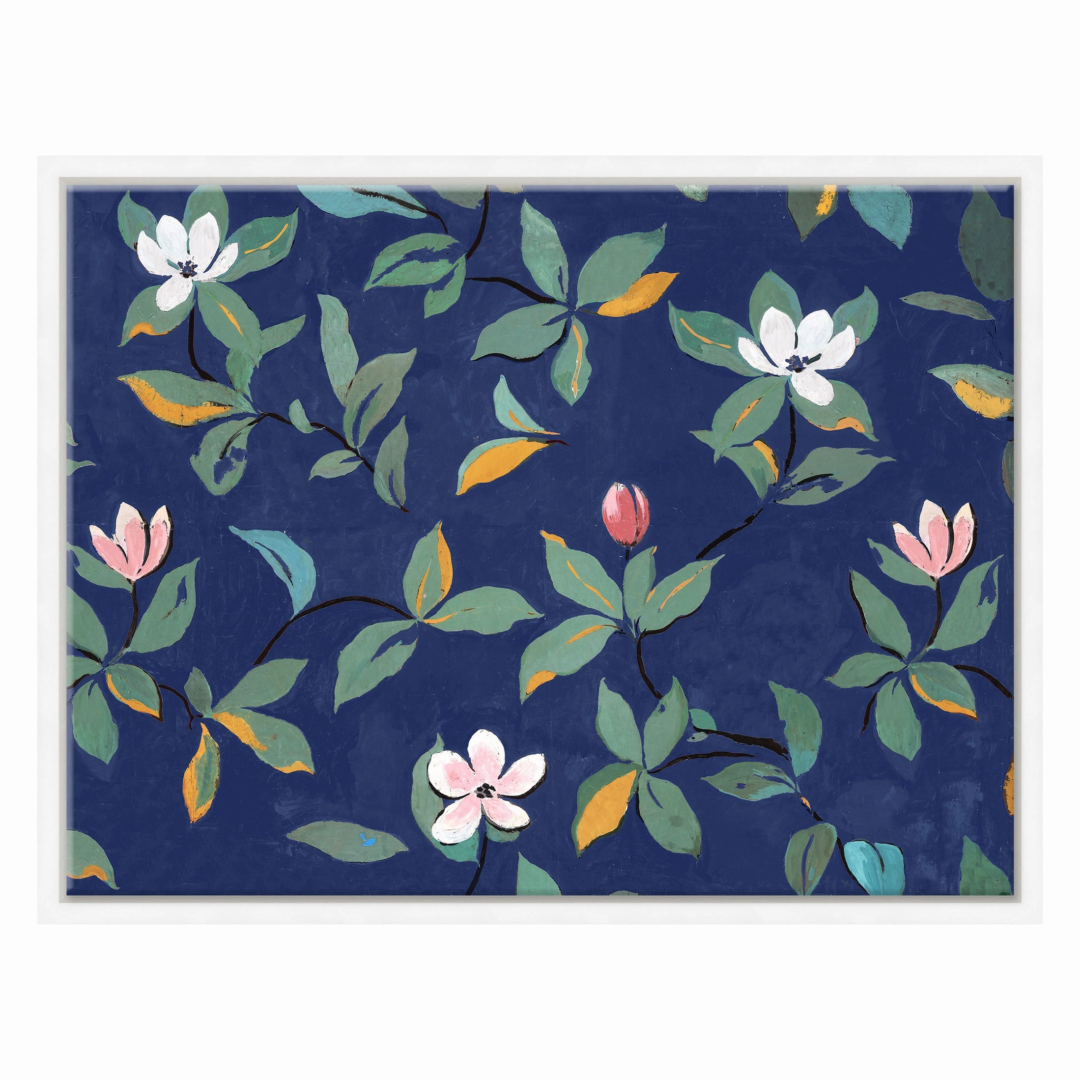 Paule Marrot, Midnight Blue Magnolias (Var. 1)nordic style wall decor