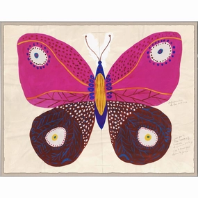 Paule Marrot, Pink Butterflynordic style wall decor