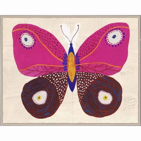 Paule Marrot, Pink Butterflynordic style wall decor