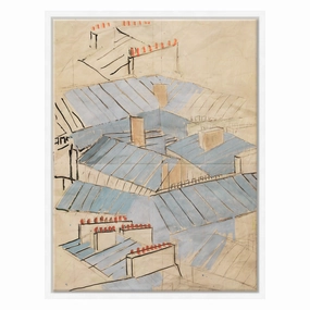 Paule Marrot, Rooftops (Var. 5)nordic style wall decor