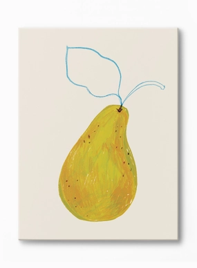 Pear Study in Blue, Canvasindoor decorative canvas print