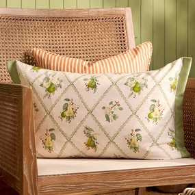 Pear Trellis Printed Outdoor Cushion Greenbedding sets ,throw blankets 