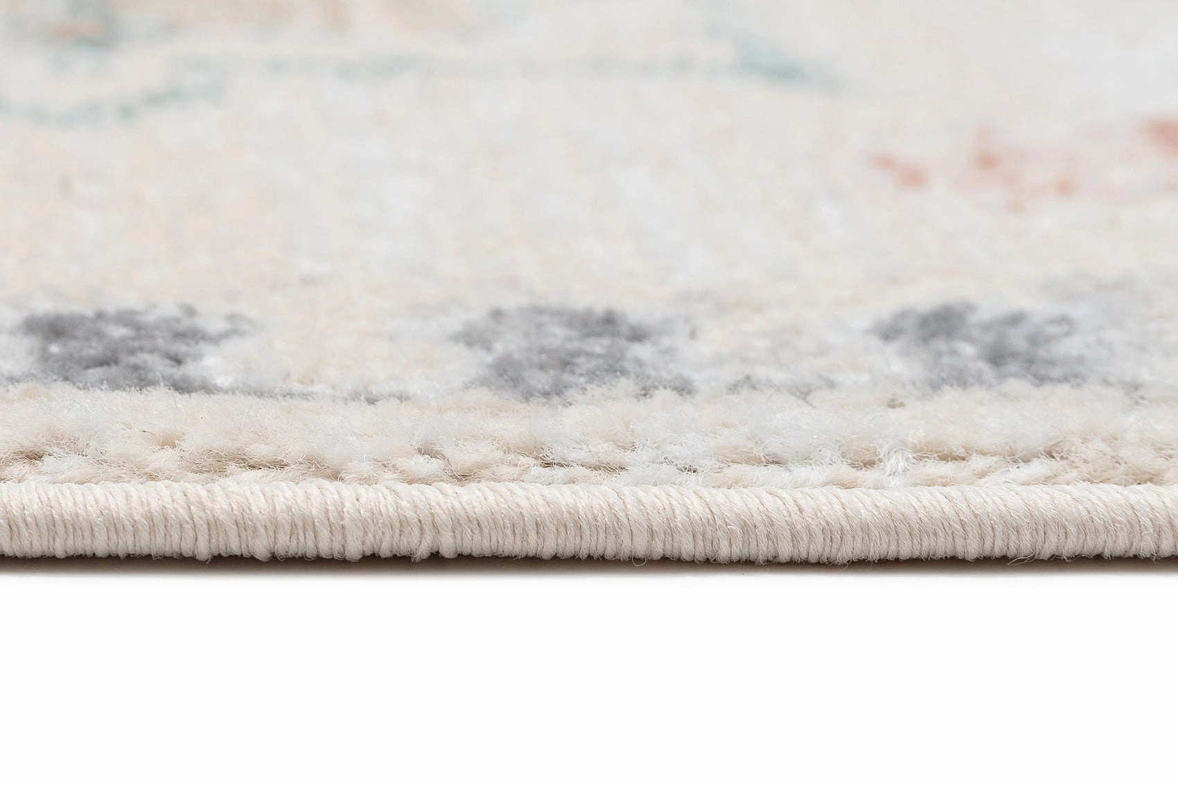 Pebblebrook Cream and Pink Traditional Rug