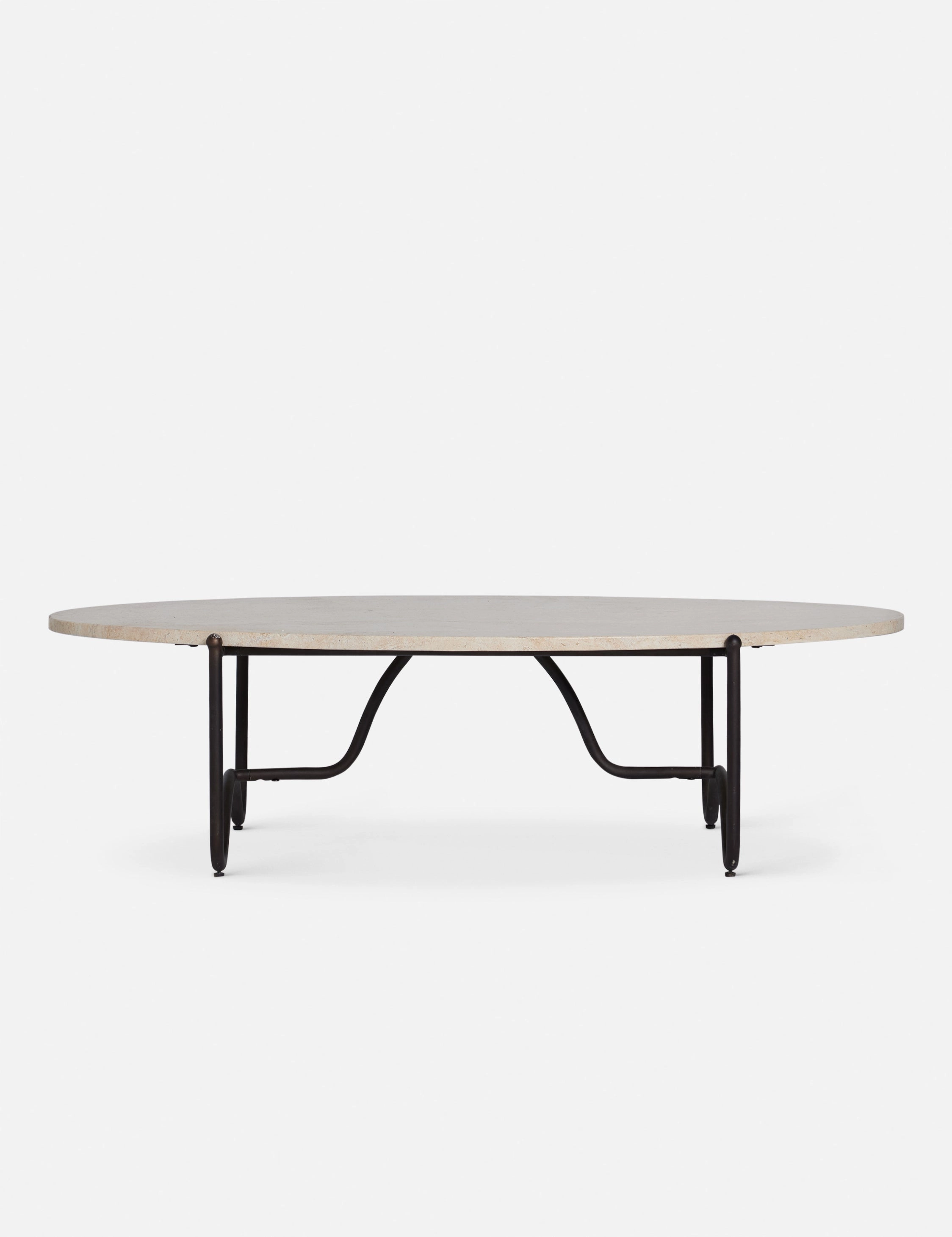 Peggy Outdoor Oval Coffee Table by Sarah Sherman Samuel