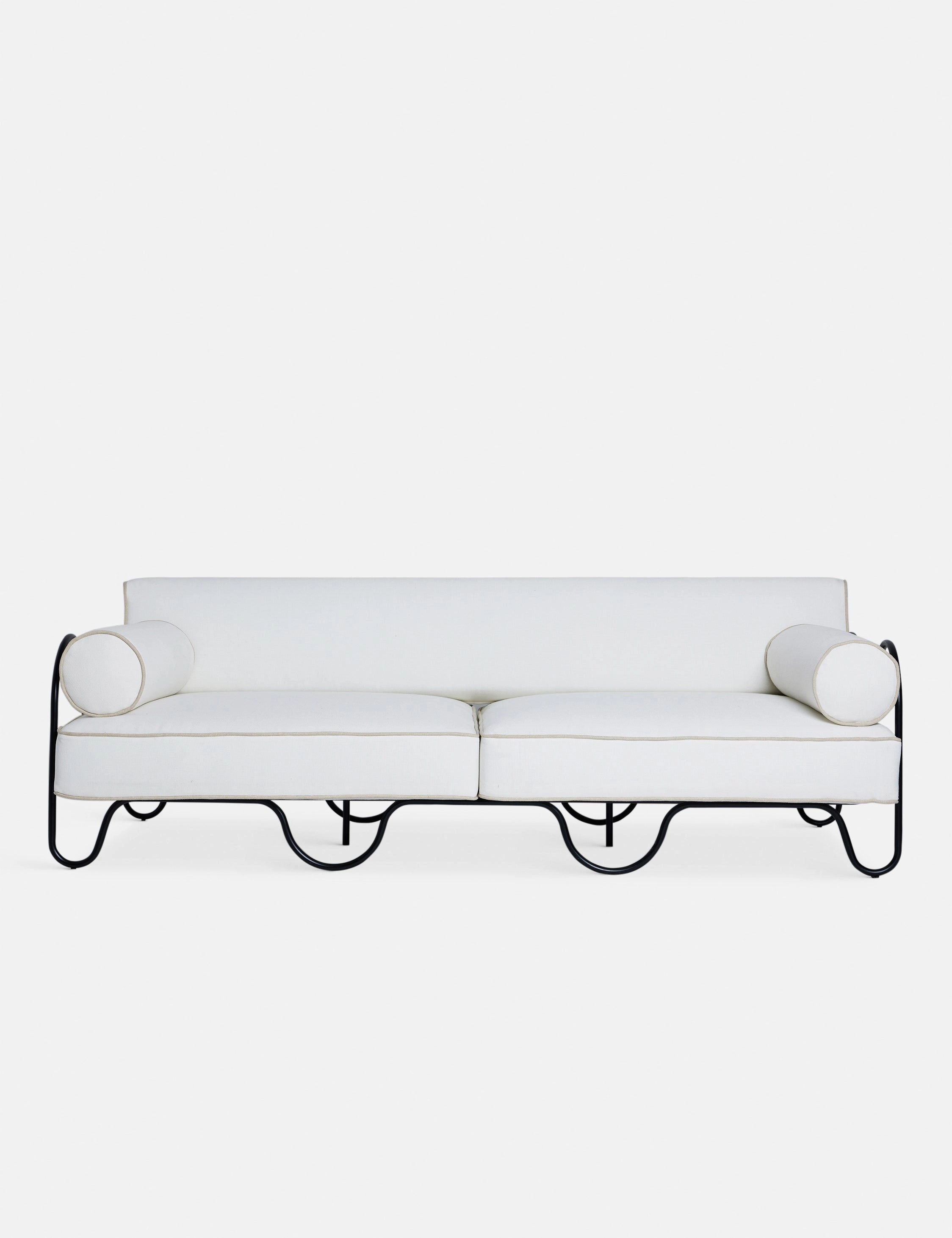 Peggy Outdoor Sofa by Sarah Sherman Samueloutdoor wrought iron plant stand