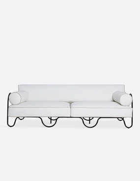 Peggy Outdoor Sofa by Sarah Sherman Samueloutdoor wrought iron plant stand