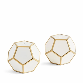 Pentagon Spice Jewels (Set of 2) - White   Goldnordic style desktop ornaments