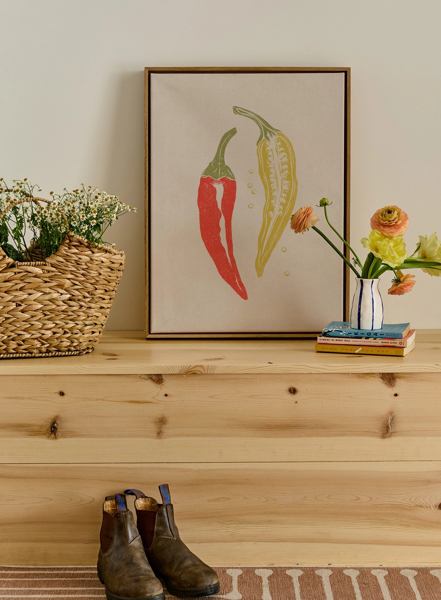 Pepper Print, Canvas