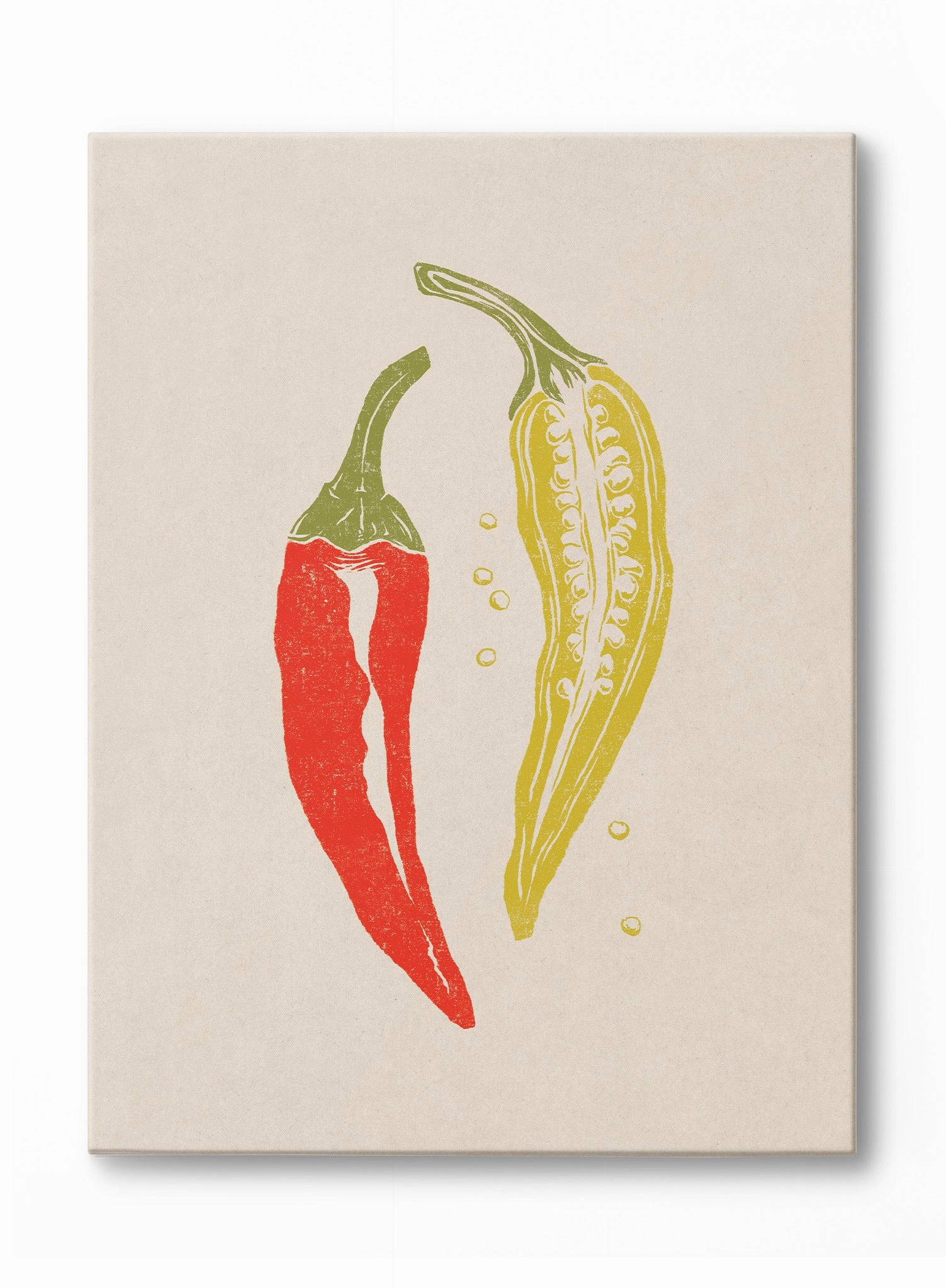 Pepper Print, Canvasindoor decorative canvas print