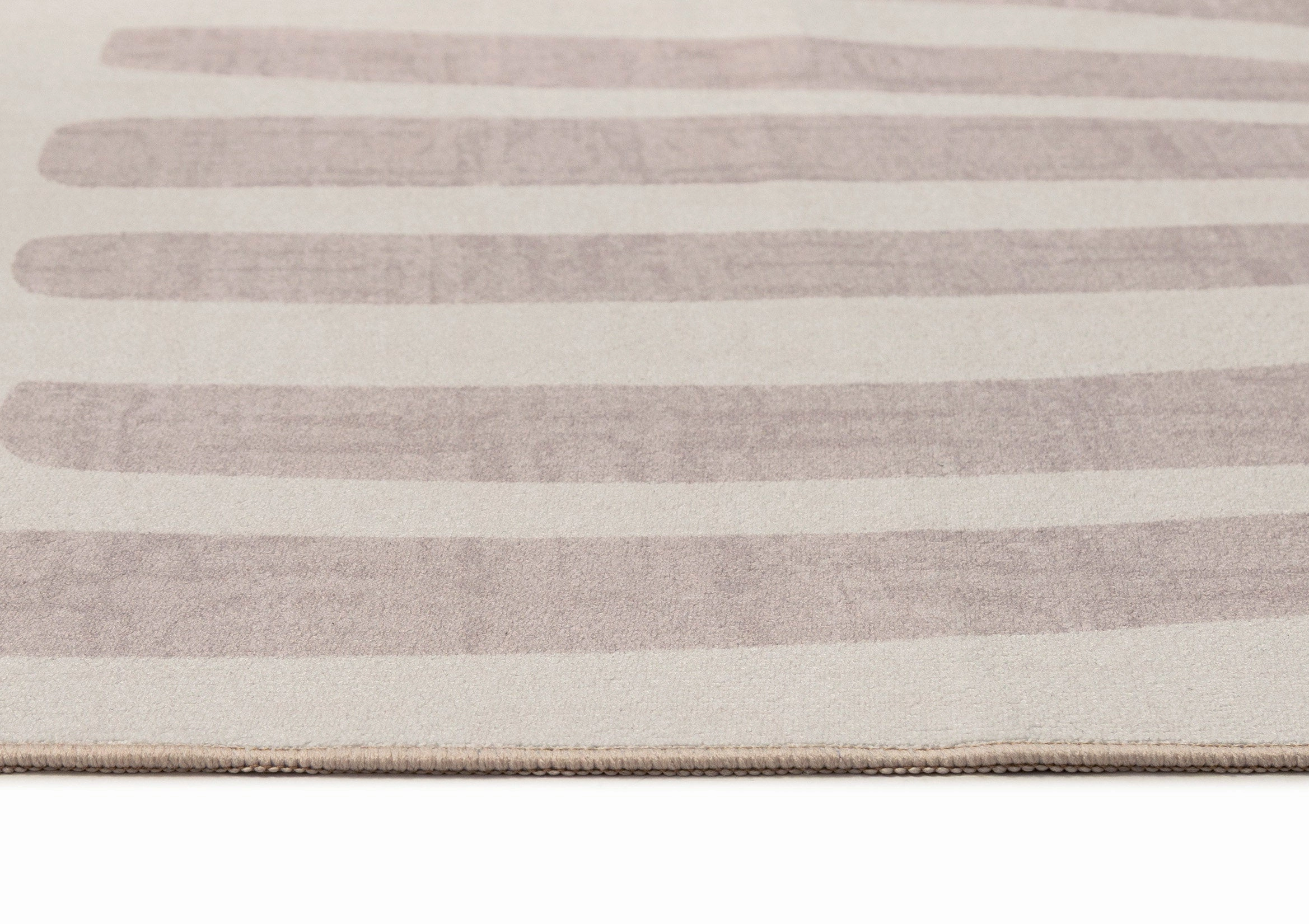 Perlha Beige and Grey Botanical Washable Rug