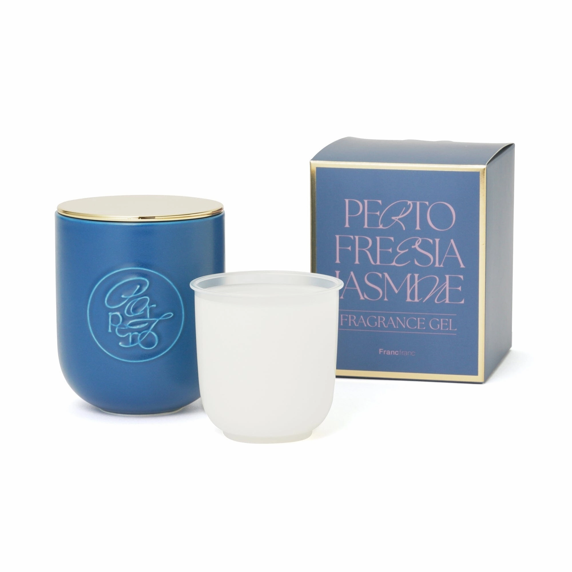 Perto Fragrance Gel Navy (Jasmine)decorative vase ,Modern Ceramic Vase for Home Decoration 